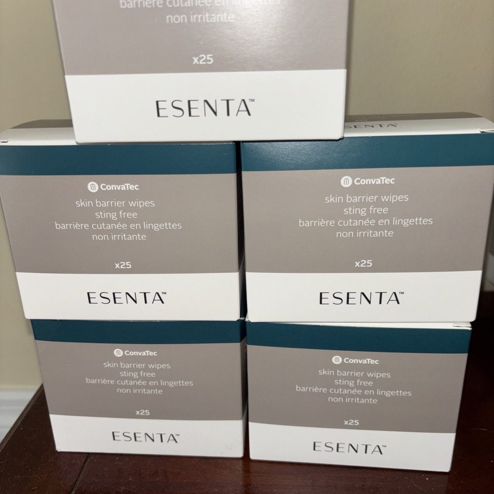 125 (5 boxes of 25) ConvaTec 423392 Esenta Adhesive Remover Wipes